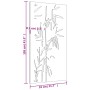 Garden wall decoration corten steel bamboo design 105x55 cm by vidaXL, Posters, prints and visual art - Ref: Foro24-824506, P...