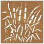 Garden wall decoration made of corten steel with grass design, 55x55 cm. by vidaXL, Posters, prints and visual art - Ref: For...