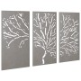 Garden wall decoration 3 pcs Corten steel tree design 105x55 cm by vidaXL, Posters, prints and visual art - Ref: Foro24-82451...