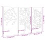 Garden wall decoration 3 pcs Corten steel tree design 105x55 cm by vidaXL, Posters, prints and visual art - Ref: Foro24-82451...