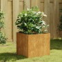 Jardinera de acero corten 40x41x40 cm de vidaXL, Maceteros y jardineras - Ref: Foro24-824518, Precio: 70,66 €, Descuento: %