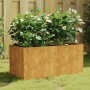 Maceta de acero corten 80x40x40 cm de vidaXL, Maceteros y jardineras - Ref: Foro24-824519, Precio: 70,08 €, Descuento: %