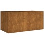 Maceta de acero corten 80x40x40 cm de vidaXL, Maceteros y jardineras - Ref: Foro24-824519, Precio: 70,08 €, Descuento: %