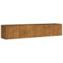 Jardinera acero corten 200x40x40 cm de vidaXL, Maceteros y jardineras - Ref: Foro24-824521, Precio: 104,69 €, Descuento: %