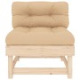 Central sofa with solid pine wood cushions by vidaXL, Modular outdoor sofas - Ref: Foro24-825429, Price: 83,18 €, Discount: %