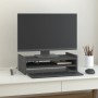 Monitorständer aus massivem grauem Kiefernholz 50x27x15 cm von vidaXL, Computersockel und -erhöhungen - Ref: Foro24-814021, P...