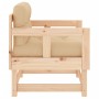 Garden armchairs with cushions 2 pcs solid pine wood by vidaXL, Modular outdoor sofas - Ref: Foro24-825443, Price: 164,72 €, ...