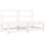 Central sofas with cushions 2 pcs solid white pine wood by vidaXL, Modular outdoor sofas - Ref: Foro24-825577, Price: 184,65 ...