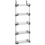 Door organizer with 5 aluminum shelves 52x20x135 cm by vidaXL, Hangers and shelves - Ref: Foro24-154597, Price: 51,23 €, Disc...