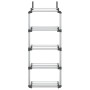 Door organizer with 5 aluminum shelves 52x20x135 cm by vidaXL, Hangers and shelves - Ref: Foro24-154597, Price: 51,23 €, Disc...