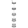 Door organizer with 5 aluminum shelves 52x20x135 cm by vidaXL, Hangers and shelves - Ref: Foro24-154597, Price: 51,23 €, Disc...