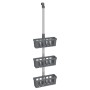 Aluminum shower hanging shelf 30x15x(67-105) cm by vidaXL, soap dishes - Ref: Foro24-154599, Price: 24,13 €, Discount: %