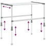 Wäscheleine aus Aluminium 83x(50-55)x(40-85) cm von vidaXL, Wäscheleinen und Kleiderbügel - Ref: Foro24-154601, Preis: 47,53 ...