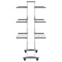 Clothes drying rack with aluminum wheels 89x64x129 cm by vidaXL, Clotheslines and hangers - Ref: Foro24-154603, Price: 139,26...