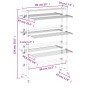 Clothes drying rack with aluminum wheels 89x64x129 cm by vidaXL, Clotheslines and hangers - Ref: Foro24-154603, Price: 139,26...