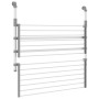 Balcony clothesline aluminum 89x25x(60-95) cm by vidaXL, Clotheslines and hangers - Ref: Foro24-154605, Price: 46,73 €, Disco...