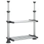 Aluminum kitchen shelf 50x25x(50-70) cm by vidaXL, Storage containers - Ref: Foro24-154616, Price: 29,57 €, Discount: %