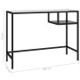 Black glass computer desk 100x36x74 cm by vidaXL, Desks - Ref: Foro24-331622, Price: 81,52 €, Discount: %