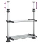 Aluminum kitchen shelf 50x25x(50-70) cm by vidaXL, Storage containers - Ref: Foro24-154616, Price: 29,57 €, Discount: %