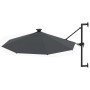 Wall umbrella with LEDs and metal pole 300 cm anthracite by vidaXL, Umbrellas - Ref: Foro24-312524, Price: 119,33 €, Discount: %