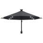 Wall umbrella with LEDs and metal pole 300 cm anthracite by vidaXL, Umbrellas - Ref: Foro24-312524, Price: 119,33 €, Discount: %