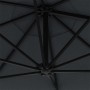 Wall umbrella with LEDs and metal pole 300 cm anthracite by vidaXL, Umbrellas - Ref: Foro24-312524, Price: 119,33 €, Discount: %