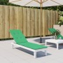 Green sunbed cushion (75+105)x50x4 cm by vidaXL, Cushions for chairs and sofas - Ref: Foro24-314178, Price: 26,28 €, Discount: %