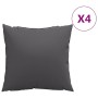 Decorative cushions 4 pcs anthracite gray fabric 40x40 cm by vidaXL, Cushions - Ref: Foro24-314323, Price: 31,58 €, Discount: %