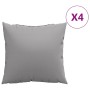 Decorative cushions 4 units gray fabric 40x40 cm by vidaXL, Cushions - Ref: Foro24-314324, Price: 26,52 €, Discount: %