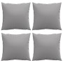 Decorative cushions 4 units gray fabric 40x40 cm by vidaXL, Cushions - Ref: Foro24-314324, Price: 26,52 €, Discount: %