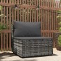 Central garden sofa with gray synthetic rattan cushions by vidaXL, Outdoor sofas - Ref: Foro24-319769, Price: 45,69 €, Discou...