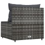 Central garden sofa with gray synthetic rattan cushions by vidaXL, Outdoor sofas - Ref: Foro24-319769, Price: 45,69 €, Discou...