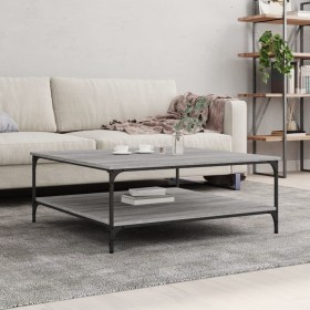 Sonoma Grau Ingenieurholz Couchtisch 100x100x40 cm von vidaXL, Couchtisch - Ref: Foro24-832846, Preis: 85,99 €, Rabatt: %