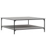 Mesa de centro madera de ingeniería gris Sonoma 100x100x40 cm de vidaXL, Mesas de centro - Ref: Foro24-832846, Precio: 85,99 ...