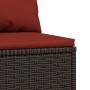 Garden central sofas with cushions 2 units synthetic brown rattan by vidaXL, Outdoor sofas - Ref: Foro24-319818, Price: 112,8...