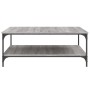 Mesa de centro madera de ingeniería gris Sonoma 100x100x40 cm de vidaXL, Mesas de centro - Ref: Foro24-832846, Precio: 85,99 ...