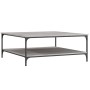 Mesa de centro madera de ingeniería gris Sonoma 100x100x40 cm de vidaXL, Mesas de centro - Ref: Foro24-832846, Precio: 85,99 ...