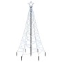 Árbol de Navidad con pincho 200 LED blanco frío 180 cm de vidaXL, Arboles de navidad - Ref: Foro24-343567, Precio: 72,13 €, D...