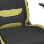 Silla gaming de masaje con reposapiés tela negro y verde claro de vidaXL, Sillones para videojuegos - Ref: Foro24-345506, Pre...