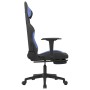 Massage gaming chair with black and blue fabric footrest by vidaXL, Gaming chairs - Ref: Foro24-345507, Price: 144,82 €, Disc...