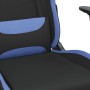 Massage-Gaming-Stuhl mit Fußstütze aus schwarzem und blauem Stoff von vidaXL, Gaming-Stühle - Ref: Foro24-345507, Preis: 144,...