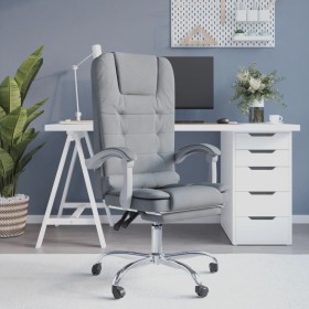 Light Gray Fabric Massage Reclining Office Chair by vidaXL, Office chairs - Ref: Foro24-349661, Price: 113,17 €, Discount: %