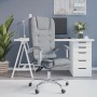 Silla de oficina reclinable con masaje de tela gris claro de vidaXL, Sillas de oficina - Ref: Foro24-349661, Precio: 113,17 €...