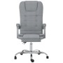 Silla de oficina reclinable con masaje de tela gris claro de vidaXL, Sillas de oficina - Ref: Foro24-349661, Precio: 113,17 €...