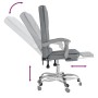 Silla de oficina reclinable con masaje de tela gris claro de vidaXL, Sillas de oficina - Ref: Foro24-349661, Precio: 113,17 €...