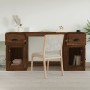 Brown oak plywood desk with cabinet by vidaXL, Desks - Ref: Foro24-3185334, Price: 159,72 €, Discount: %