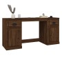 Brown oak plywood desk with cabinet by vidaXL, Desks - Ref: Foro24-3185334, Price: 159,72 €, Discount: %