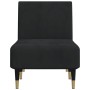 Sofá diván de terciopelo negro de vidaXL, Divanes - Ref: Foro24-352805, Precio: 157,78 €, Descuento: %