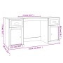 Schreibtisch aus braunem Eichensperrholz mit Schrank von vidaXL, Schreibtische - Ref: Foro24-3185334, Preis: 159,72 €, Rabatt: %