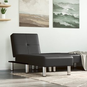 Black faux leather daybed by vidaXL, Daybeds - Ref: Foro24-352849, Price: 143,99 €, Discount: %